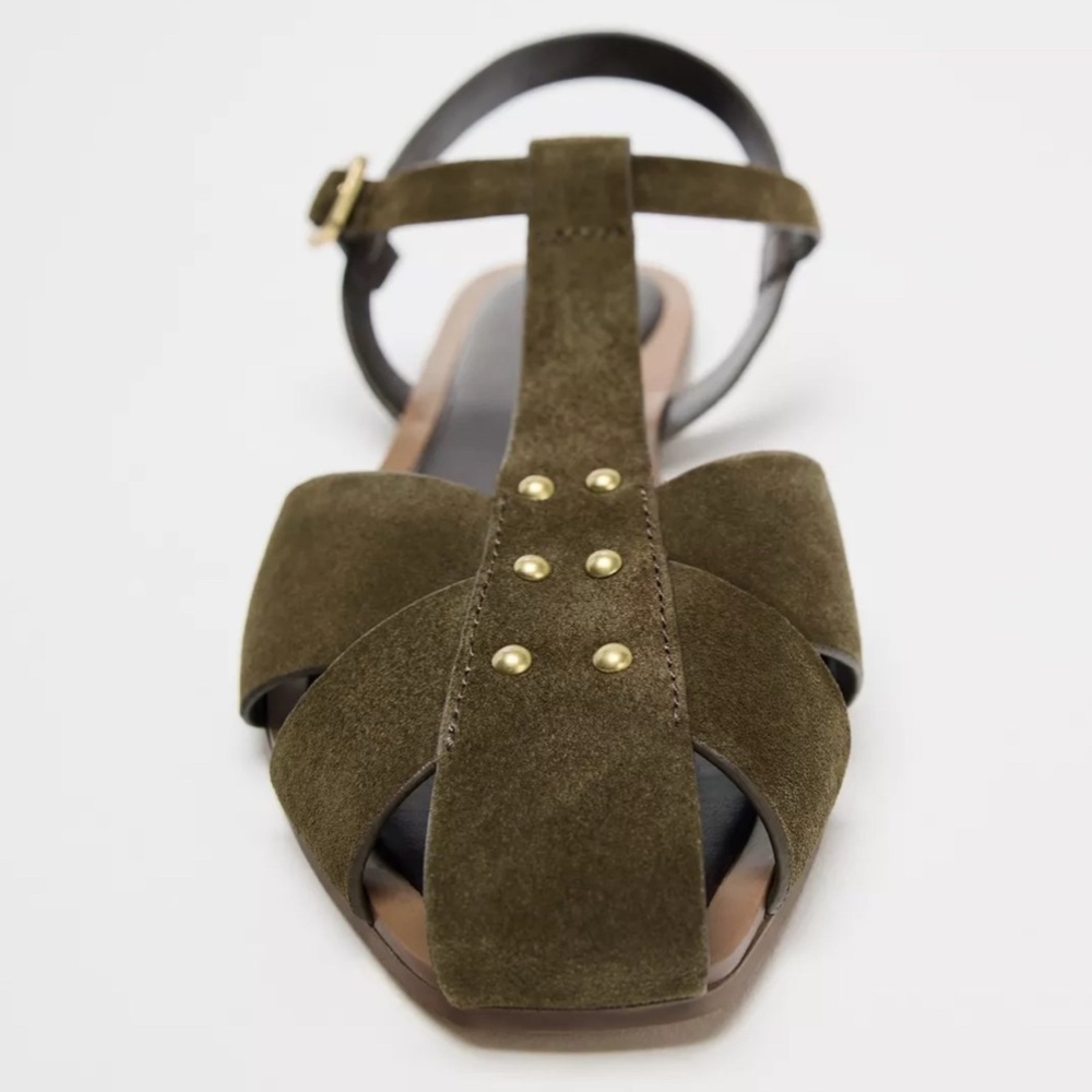 BNWT Zara Split Leather Fisherman Sandals - Picture 3 of 5